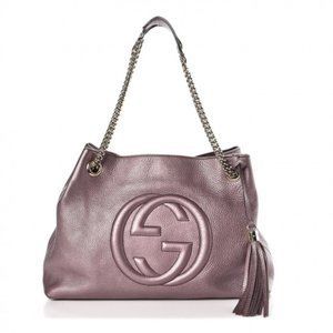 Gucci Pebbled Calfskin Medium Soho Chain Should